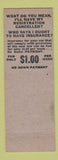 Matchbook Cover - Budget Insurance Service Schenectady NY