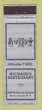 Matchbook Cover - Michaud's Restaurant Staten Island NY