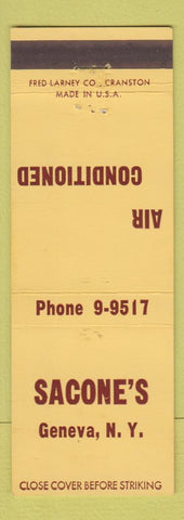 Matchbook Cover - Sacone's Geneva NY restaurant