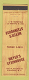 Matchbook Cover - Meyer's Steinhouse Syracuse NY