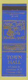 Matchbook Cover - Town Hall Jamestown NY