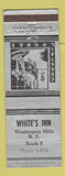 Matchbook Cover - White's Inn Washington Mills NY ARROW