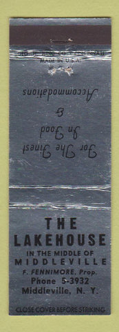 Matchbook Cover - The Lakehouse Middleville NY
