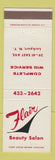 Matchbook Cover - Flair Beauty Salon Lockport NY