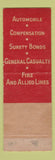 Matchbook Cover - Edward Olson Insurance Starbuck MN