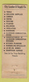Matchbook Cover - City Lumber and Supply Rockford IL