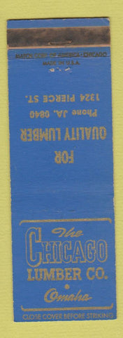 Matchbook Cover - Chicago Lumber Omaha NE WEAR