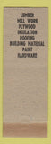Matchbook Cover - Chicago Lumber Omaha NE WEAR