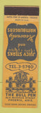 Matchbook Cover - The Bull Penn Phoenix AZ