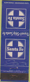Matchbook Cover - Santa Fe Railroad