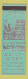 Matchbook Cover - American Kitchen Phoenix AZ Chinese