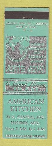 Matchbook Cover - American Kitchen Phoenix AZ Chinese