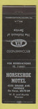 Matchbook Cover - Horseshoe Motel Phoenix AZ
