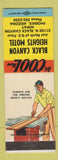 Matchbook Cover - Black Canyon Heights Motel Phoenix AZ