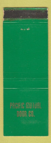 Matchbook Cover Pacific Mutual Door Company Barcol Peterson Minneapolis MN WORN