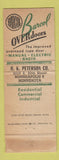 Matchbook Cover Pacific Mutual Door Company Barcol Peterson Minneapolis MN WORN