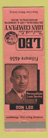 Matchbook Cover - Leo Loan Company Minneapolis MN