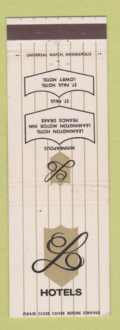 Matchbook Cover - Hotels Minneapolis St Paul MN Leamington Francis Drake