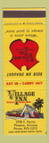 Matchbook Cover - Village Inn Pizza Parlors Phoenix AZ