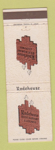Matchbook Cover - Rodehouse Restaurant St Louis Fenton St Charles MO Phoneix