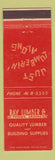 Matchbook Cover - Ray Lumber Phoenix AZ