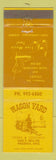 Matchbook Cover - Wagon Yard Phoenix AZ WEAR