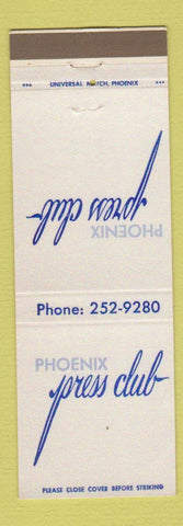 Matchbook Cover - Phoenix Press Club AZ