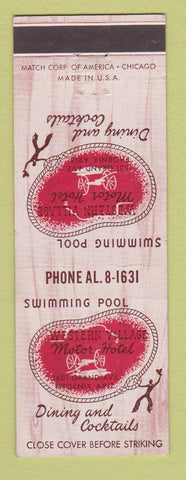 Matchbook Cover - Western Village Motor Hotel Phoenix AZ