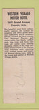 Matchbook Cover - Western Village Motor Hotel Phoenix AZ