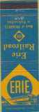 Matchbook Cover - Erie Railroad