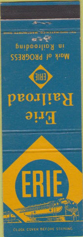 Matchbook Cover - Erie Railroad