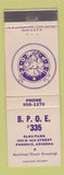 Matchbook Cover - Elks Lodge Phoenix AZ