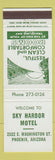 Matchbook Cover - Sky Harbor Motel Phoenix AZ