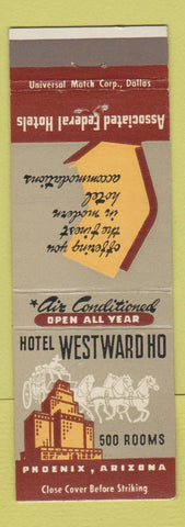 Matchbook Cover - Hotel Westward Ho Phoenix AZ