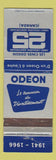 Matchbook Cover - Odean Movie Theatres Canada 1966 WEAR