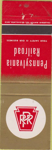 Matchbook Cover - Pennsylvania Railroad back striker