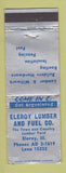 Matchbook Cover - Eleroy Lumber and Fuel Eleroy IL WORN