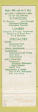 Matchbook Cover - Frank Paxton Lumber Denver Colorado