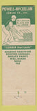 Matchbook Cover - Powell McClellan Lumber Norfolk VA