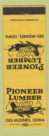 Matchbook Cover - Pioneer Lumber Des Moines IA