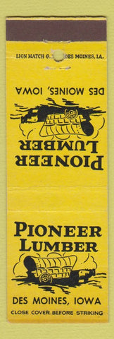 Matchbook Cover - Pioneer Lumber Des Moines IA