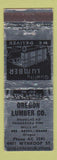 Matchbook Cover - Oregon Lumber Denver Colorado WEAR
