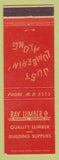 Matchbook Cover - Ray Lumber Phoenix AZ
