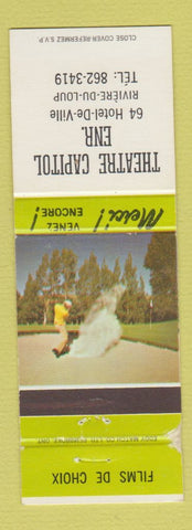 Matchbook Cover - Theatre Capitol Movies Riviere Du Loup QC WEAR
