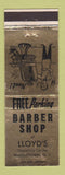 Matchbook Cover - Lloyd's Barber Shop Middletown OH