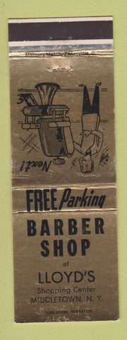 Matchbook Cover - Lloyd's Barber Shop Middletown OH