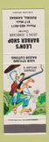 Matchbook Cover - Leon's Barber Shop Russell KS hillbilly