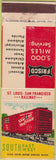 Matchbook Cover - Frisco Lines Railroad St Louis San Francisco