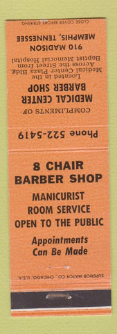 Matchbook Cover - Medical Center Barber Shop Memphis TN