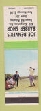 Matchbook Cover - Joe Denver's Barber Shop Pickering ON